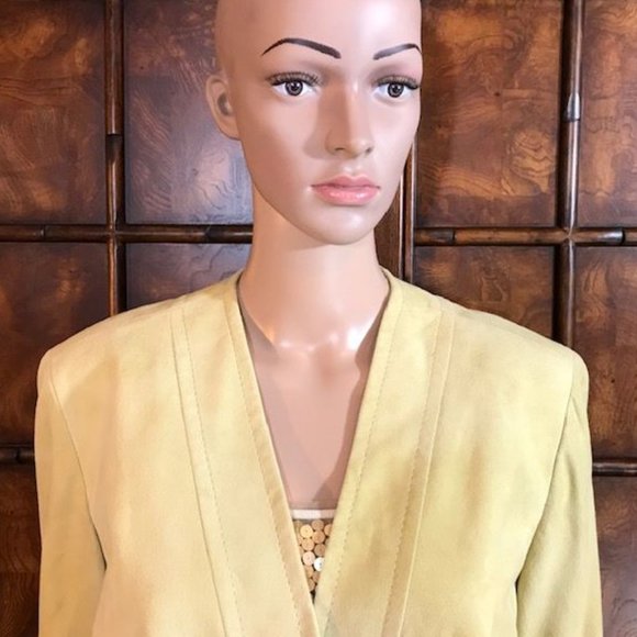 Jones New York Buttercream Genuine Suede Jacket - Picture 5 of 14